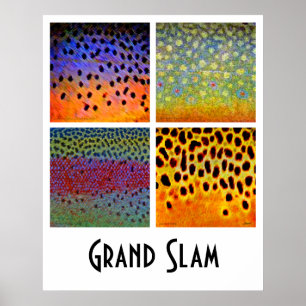 Grand Slam-Forelle-Plakat Poster
