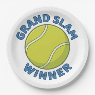 Grand-Slam-Sieger Tennisball Sportmeister Pappteller