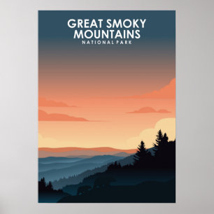 Grand Smoky Mountains National Park Affiche de voy