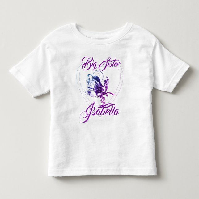 Grand sœur petite sœur BFF T-shirt pour tout-petit (Devant)
