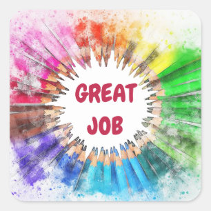 Grand Sticker de l'école de travail