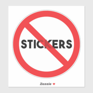 Grand Sticker en vinyle 8"x8" Coupé sur mesure "No