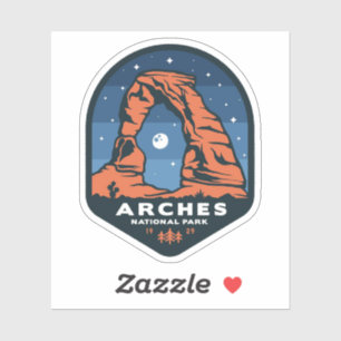 Grand Sticker en Vinyle du Parc National des Arche