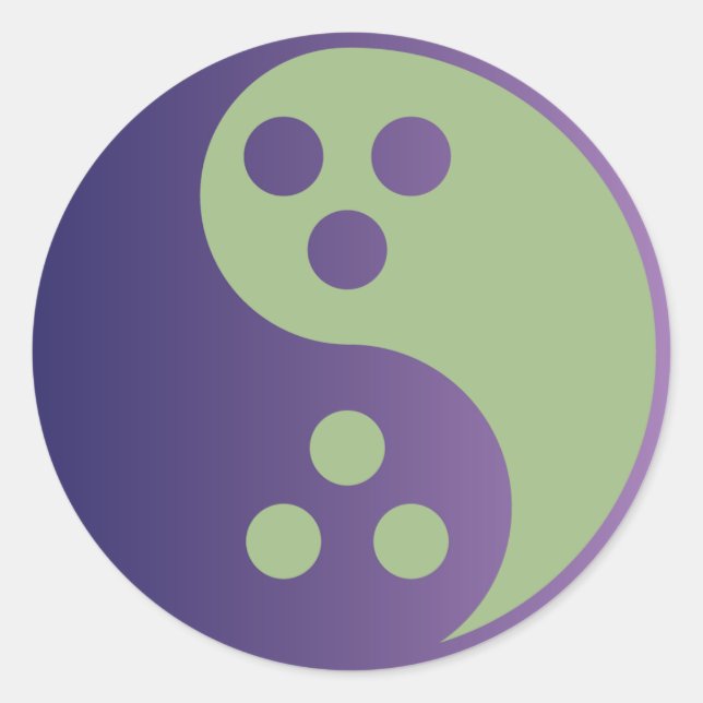 Grand Sticker rond Dudeism (Devant)