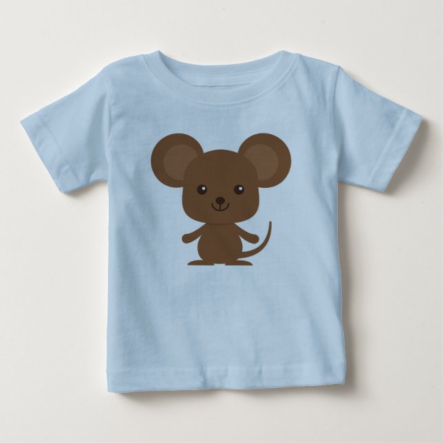 Grand T-Shirt Brown pour souris (Devant)