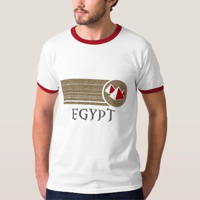 Grand T-shirt de pyramides de l'Egypte (Devant)