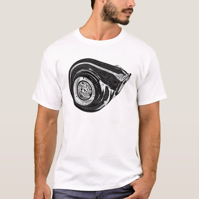 Grand T-shirt de Turbo par BoostGear.com (Devant)
