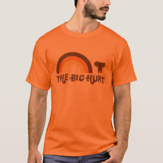 Grand T-shirt orange d'arc-en-ciel de mal