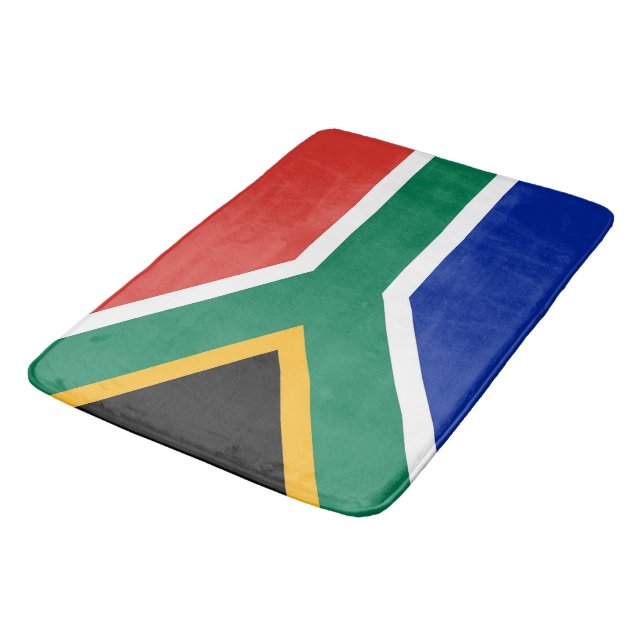 Grand tapis de bain avec drapeau d'Afrique du Sud (Angle)