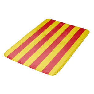 Grand tapis de bain avec drapeau de Catalogne