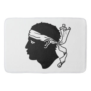 Grand tapis de bain avec drapeau de la Corse