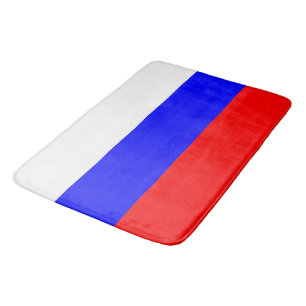 Grand tapis de bain avec drapeau de la Russie