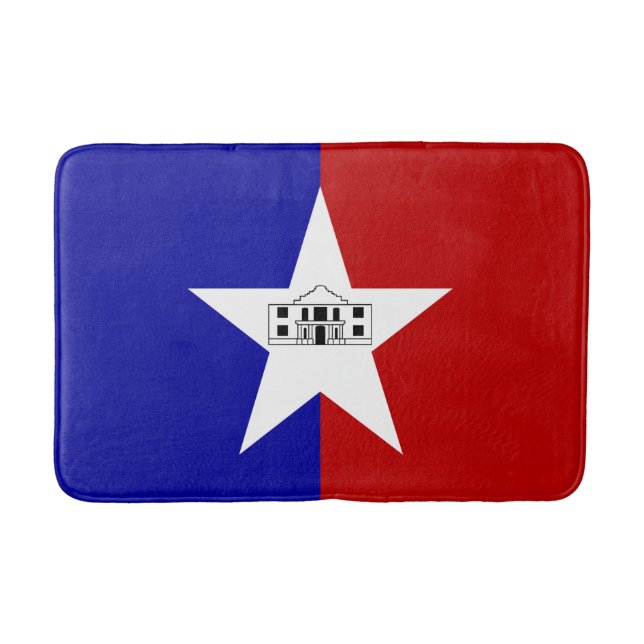 Grand tapis de bain avec drapeau de San Antonio (Devant)