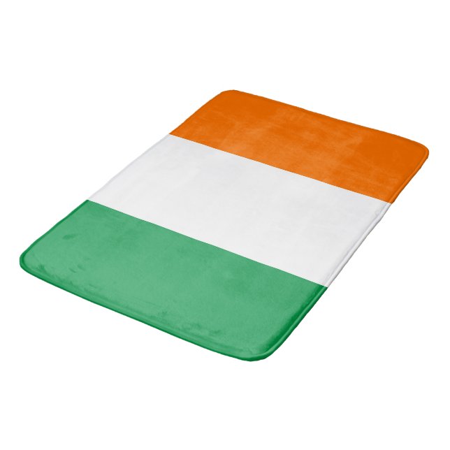 Grand tapis de bain avec drapeau d'Irlande (Angle)