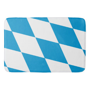 Grand tapis de bain avec le drapeau de la Bavière,