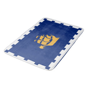 Grand tapis de bain avec le drapeau de la ville de