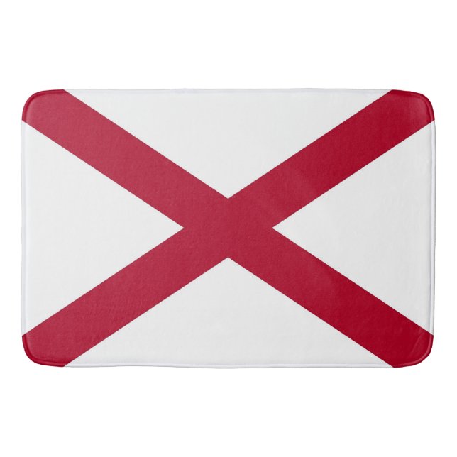 Grand tapis de bain avec le drapeau de l'Alabama,  (Devant)