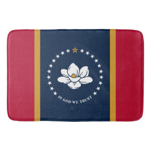 Grand tapis de bain avec le drapeau du Mississippi