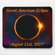 Grand tapis de souris américain d'éclipse