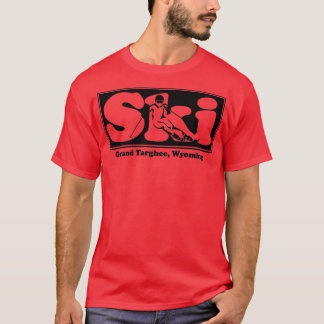 Grand Targhee, Wyoming SKI Grafik zum Skifahren T-Shirt