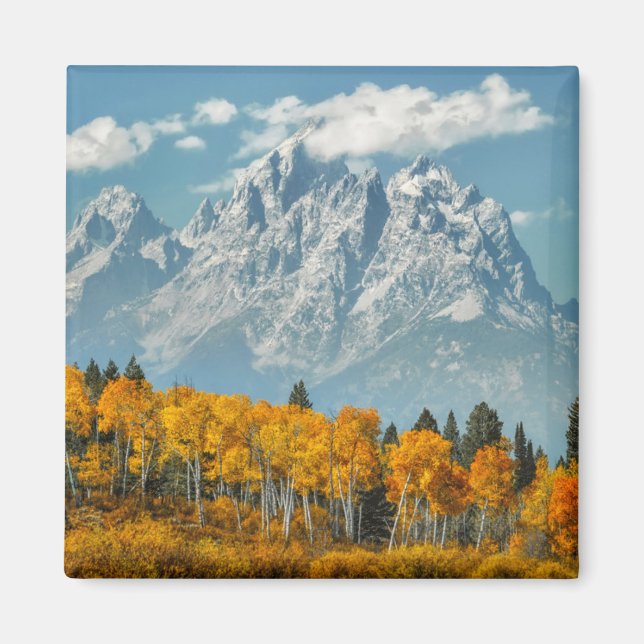 Grand Teton Berge im Herbst Magnet (Vorne)