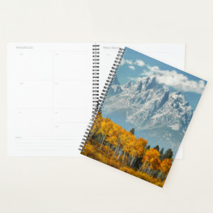 Grand Teton Berge im Herbst Planer