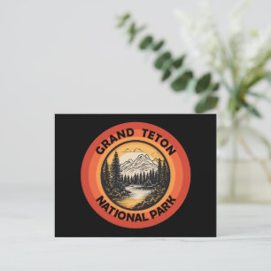 Grand Teton Berge Nationalpark Wyoming Feiertagspostkarte