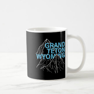 Grand Teton Berggipfel Wyoming minimalistischer St Kaffeetasse