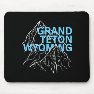 Grand Teton Berggipfel Wyoming minimalistischer St Mousepad