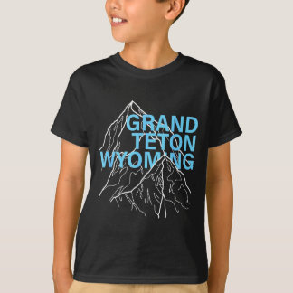 Grand Teton Berggipfel Wyoming minimalistischer St T-Shirt