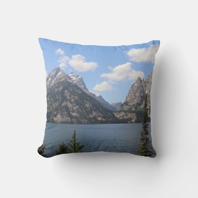 Grand Teton Mountains und Jenny Lake Kissen (Vorderseite)