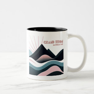 Grand Teton National Park Farbige Hügel Zweifarbige Tasse