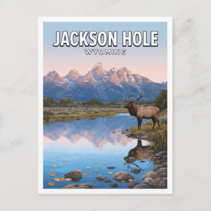 Grand Teton National Park Jackson Wyoming Reise Postkarte