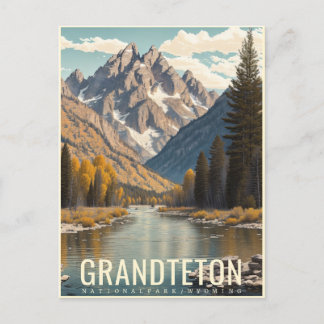GRAND TETON NATIONAL PARK POSTKARTE