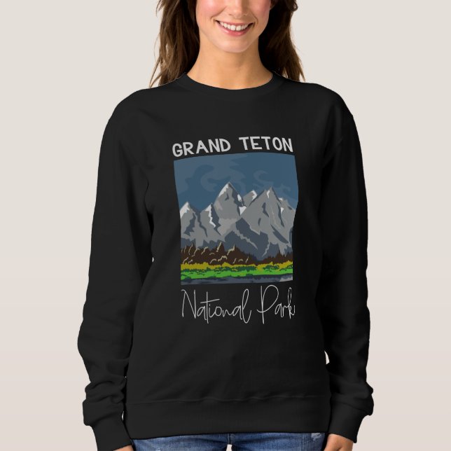 Grand Teton National Park USA Sweatshirt (Vorderseite)