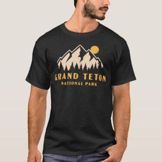 Grand Teton National Park Wyoming Retro T-Shirt