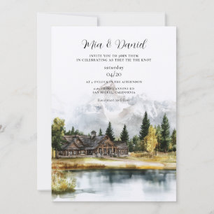 Grand Teton National Park Zielort Hochzeit Einladung