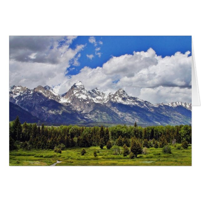 Grand Teton Nationalpark. (Vorderseite (Horizontal))