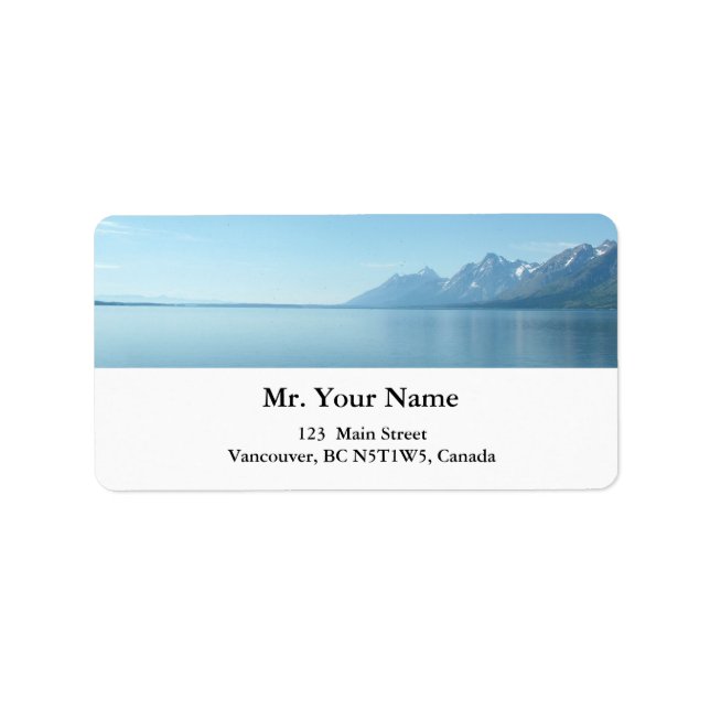 Grand Teton Nationalpark. Adressaufkleber (Vorne)