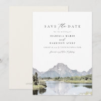 GRAND TETON Nationalpark Berg Save the Date
