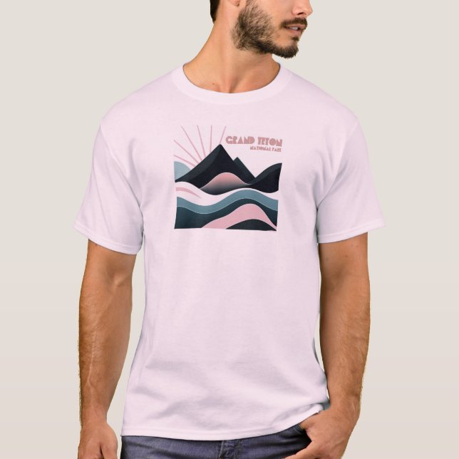 Grand Teton Nationalpark Colored Hills T-Shirt (Vorderseite)