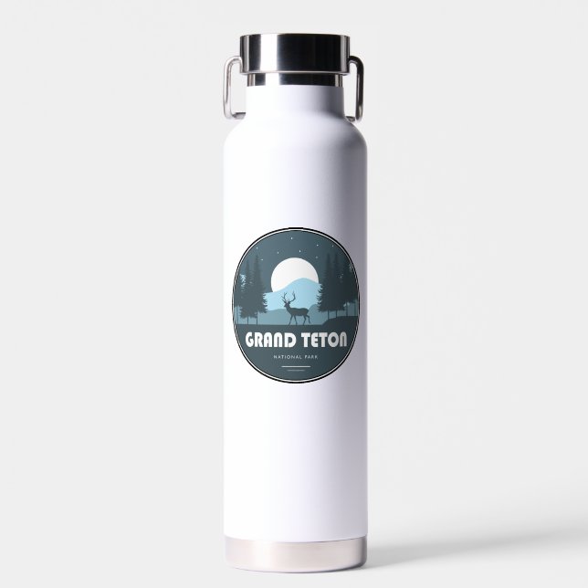 Grand Teton Nationalpark Deer Trinkflasche (Vorne)
