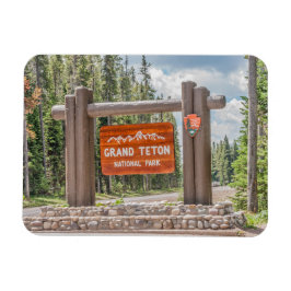 Grand Teton Nationalpark Eintritt in das Zeichen Magnet