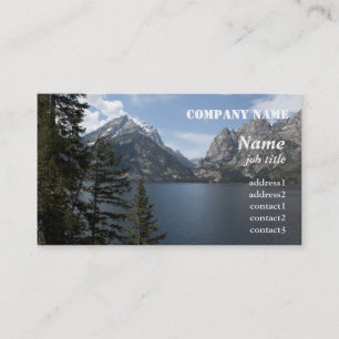 Grand Teton Nationalpark Fotografie Visitenkarte