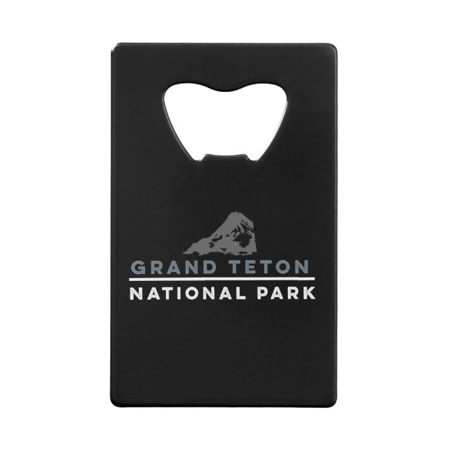 Grand Teton Nationalpark Geldbeutel Flaschenöffner (Vorderseite)