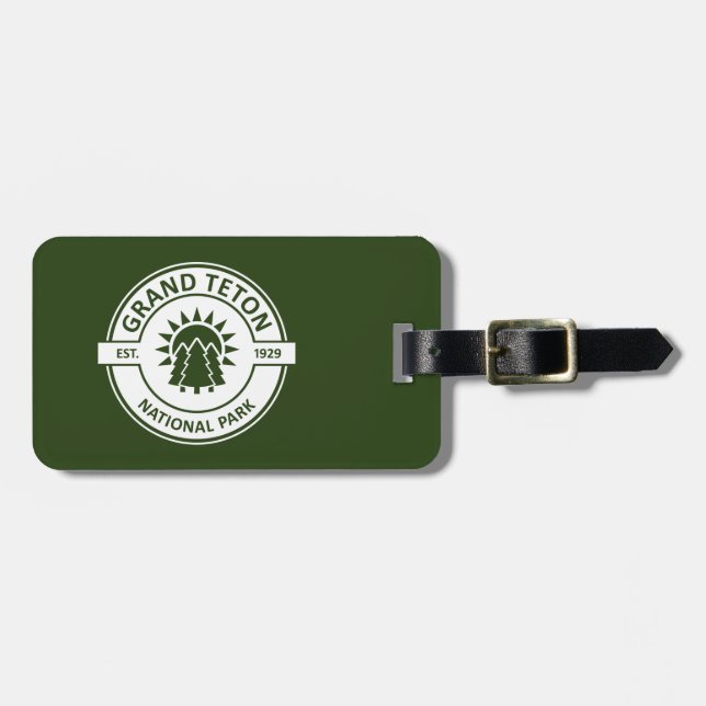 Grand Teton Nationalpark Gepäckanhänger (Vorderseite horizontal)