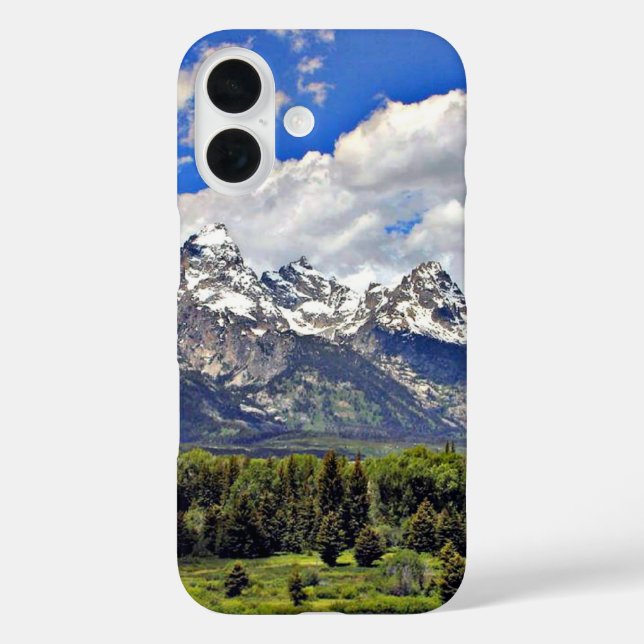 Grand Teton Nationalpark iPhone 16 Hülle (Rückseite)