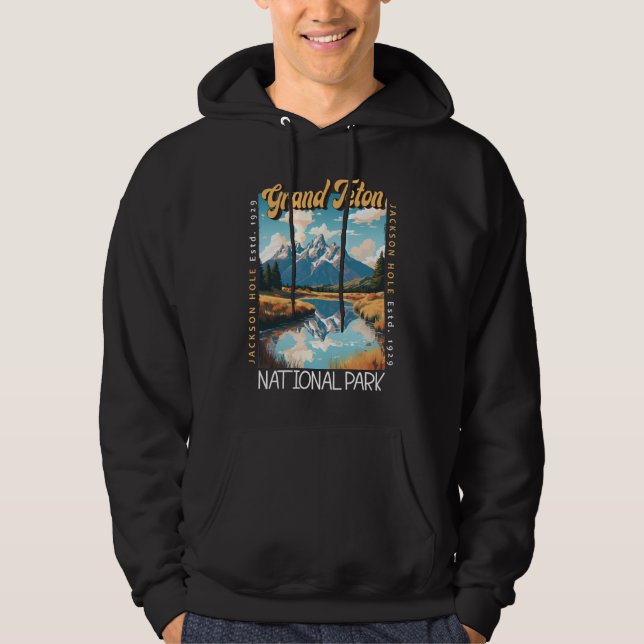 Grand Teton Nationalpark Jackson Hole erschüttert Hoodie (Vorderseite)