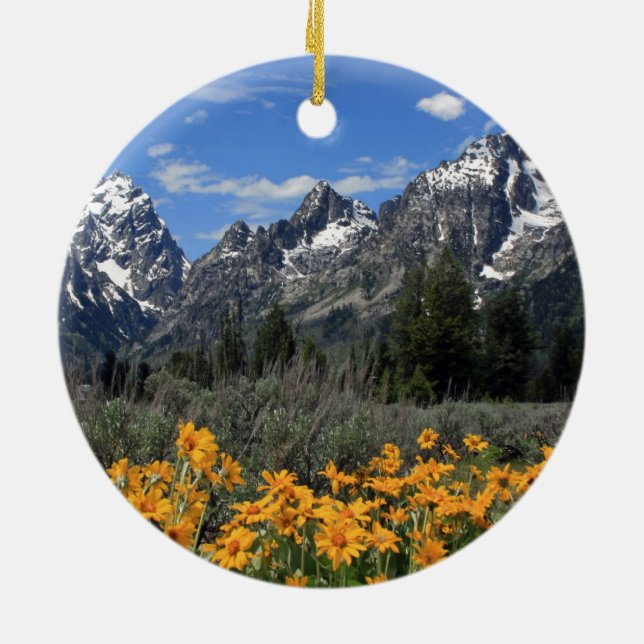 Grand Teton Nationalpark Keramikornament (Hinten)