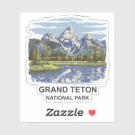 Grand Teton Nationalpark Landschaft Aufkleber